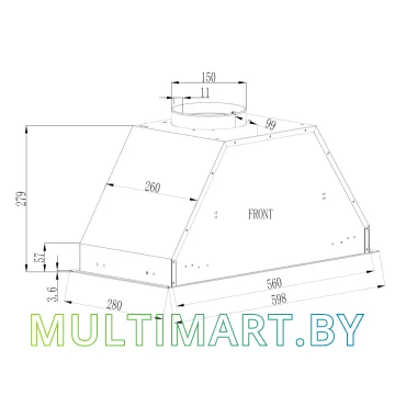Вытяжка Schtoff Bots 60 (белый) картинка 2
